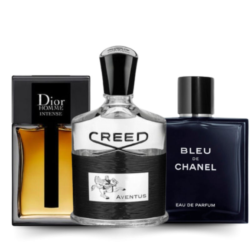 Kombination 3 Parfums Creed Bleu de Chanel und Dior Homme Intense 100